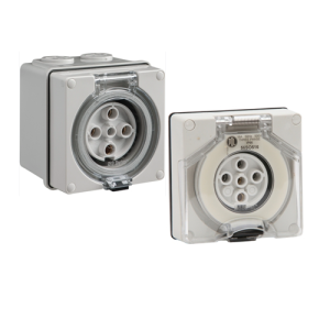 Ổ cắm 3 pha - Ổ cắm 5 Đấm tròn - Sino Vanlock 56SO516