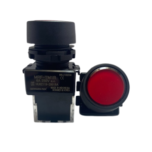 Nút nhấn không đèn viền nhựa màu đỏ MRF-TM1R