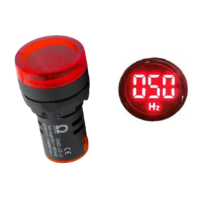 Đèn báo tần số 10~100Hz Ø22 IP54 màu đỏ OMG-LE-HZ-R