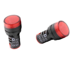 Đèn báo phẳng Ø22 IP54 24V AC/DC màu đỏ OMG-LE-R23