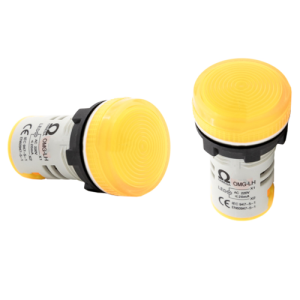 Đèn báo vòm Ø22 IP65 220VAC màu vàng nhạt OMG-LH-LY31