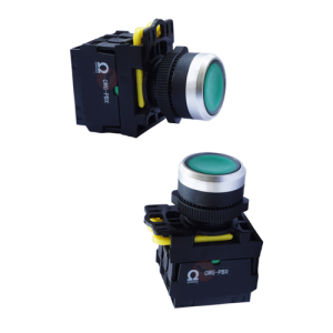Nút nhấn nhả Ø22 IP65 OMEGA (núm nấm, có đèn báo Led) OMG-PBX-10D-G31