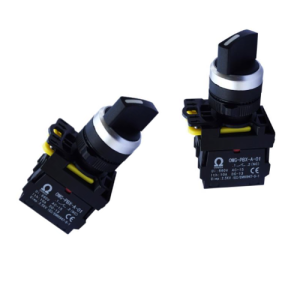 Công tắc xoay 3 vị trí tự giữ Ø22 IP65 OMG-PBX-11XS