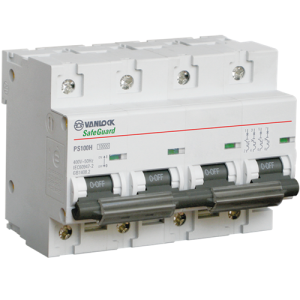 Cầu dao tự động MCB SafeGuard PS100H Series 4P SINO PS100H/4/D80