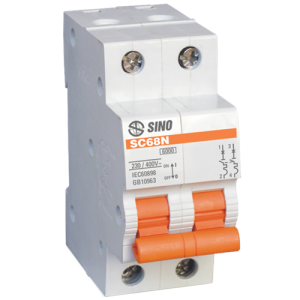 Cầu dao tự động MCB SC68N Series 2P SINO SC68N/C2016