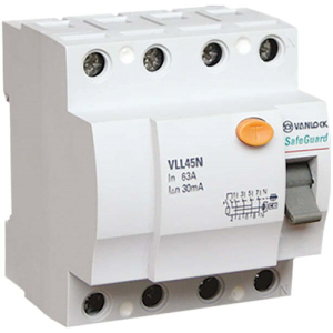 Cầu dao chống dòng rò RCCB VLL45N Series 4P SINO VLL45N/4040/100