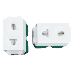 Ổ cắm đơn có màn hình, 250VAC-16A màu xám ánh kim WEV1081MYH