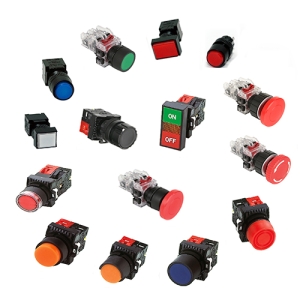 Nút nhấn không đèn viền nhôm màu xanh lá MRF-RA2G