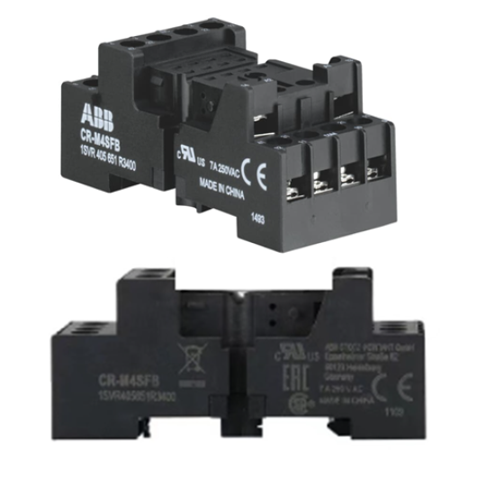 Đế rờ le trung gian kiểu CR-MX ABB 1SVR405651R3400 (CR-M4SFB)