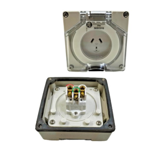 Ổ cắm chống 250V 3P 13A  56SO313