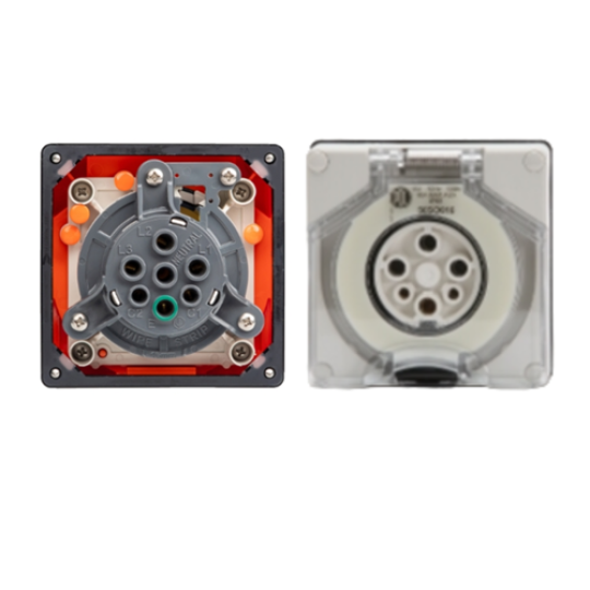 Ổ cắm 3 pha - Ổ cắm 6 Đấm tròn 56SO616