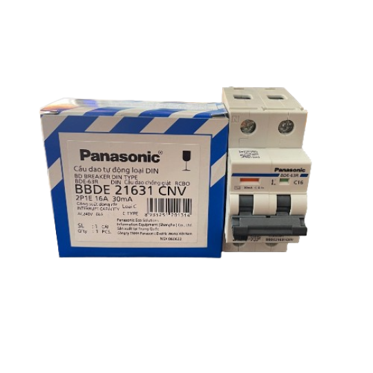 RCBO 2P 16A 30mA 6kA 240VAC  BBDE21631