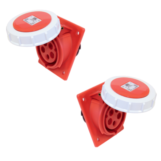 Ổ cắm gắn âm 3P 32A 6H IP67 F4232-6F78