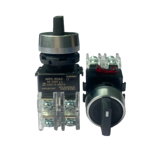 Công tắc xoay 3 vị trí viền nhôm MRS-R3A2