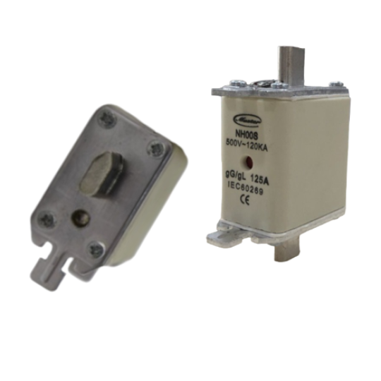 Cầu chì 100A NH000S 500VAC gG 120kA  NH000S-100A