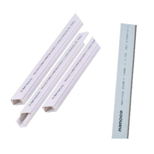 Nẹp luồn dây điện dạng vuông 100x60mm NANOCO NNV17100