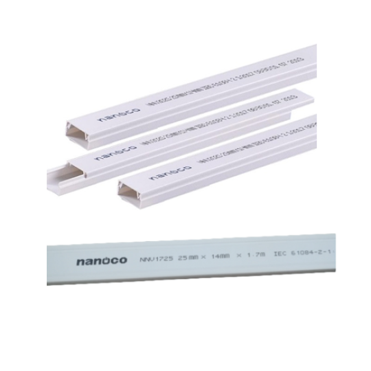 Nẹp dòng dây điện dạng vuông 15x9mm NANOCO  NNV1715