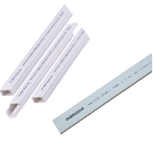 Nẹp luồn dây điện dạng vuông 40x18mm NANOCO NNV2040