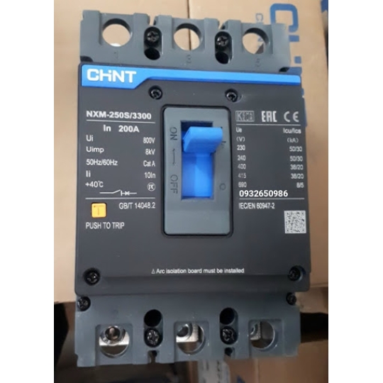 MCCB CHINT NXM-250S-200