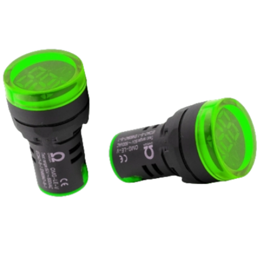 Đèn báo điện áp 50~500VAC Ø22 IP54 OMG-LE-V-G