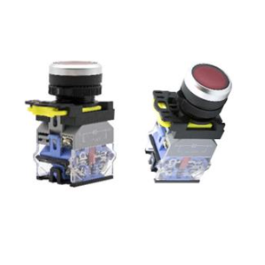 Nút nhấn nhả Ø22 có đèn LED 220VAC 1NC màu đỏ OMG-PBH-01D-R31