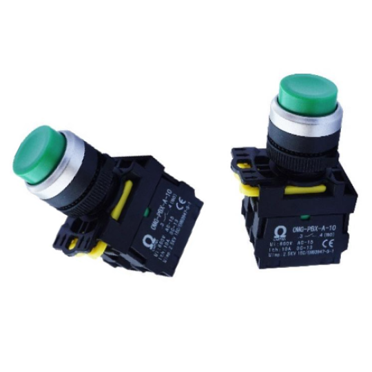 Nút nhấn nhả OMG-PBX có đèn báo LED OMG-PBX-11HD-G26