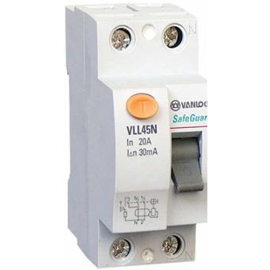 Cầu dao chống dòng rò RCCB VLL45N Series 2P SINO VLL45N/2032/030