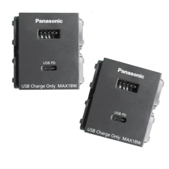 Ổ cắm USB Wide Series Panasonic  WEF14821H-VN